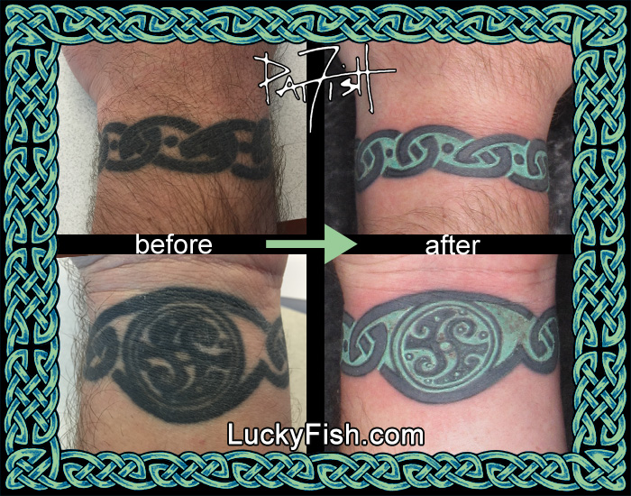 'Eternal Journey' Celtic Bracelet Tattoo Improved by Pat Fish