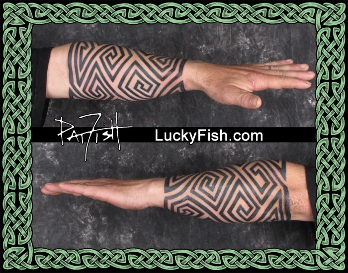 Pictish 'Keymorphic' Sleeve Tattoo by Pat Fish