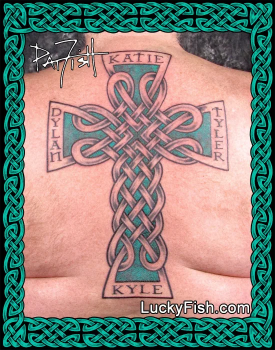 A Dedication Version of the Celtic High Cross of Skibbereen Tattoo