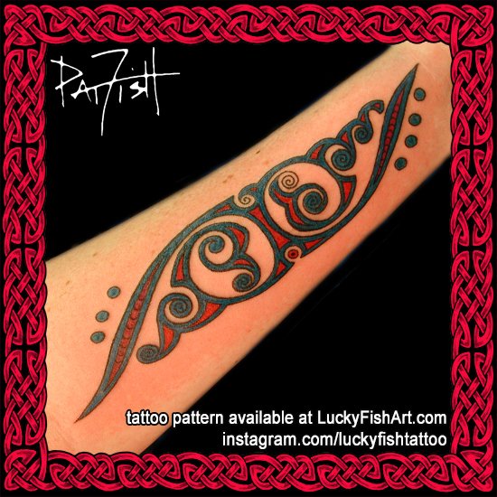 Bronze Sword La Tene Culture Tattoo Design