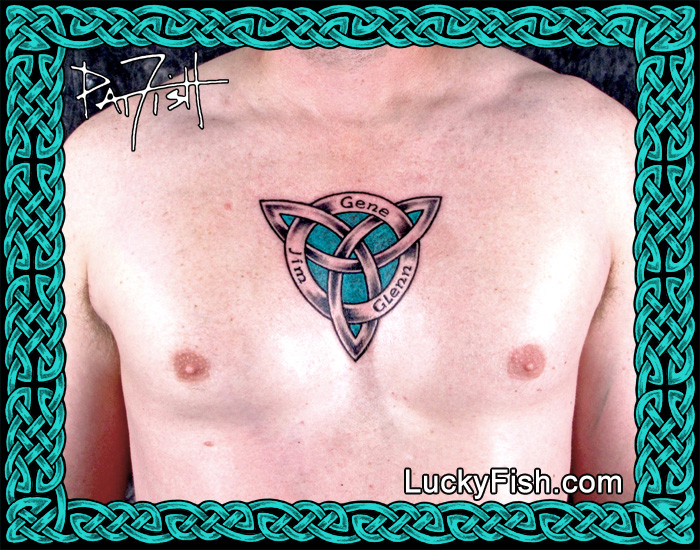'Triplicate Significance' Celtic Tattoo by Pat Fish
