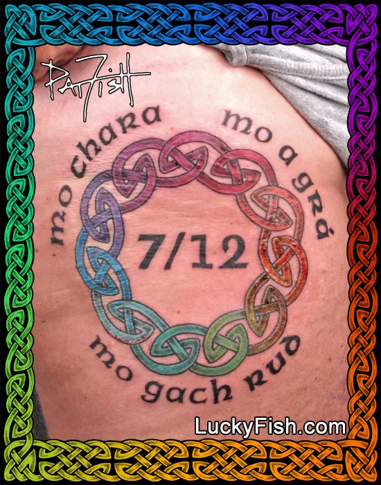 Celtic Wedding Ring Tattoo Anniversary Dedication