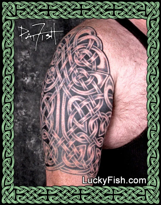 Celtic 'Valiant Sleeve' Tattoo by Pat Fish