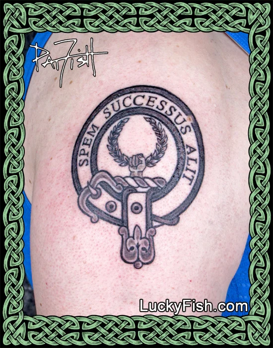 Clan Ross Badge Tattoo by Pat FIsh