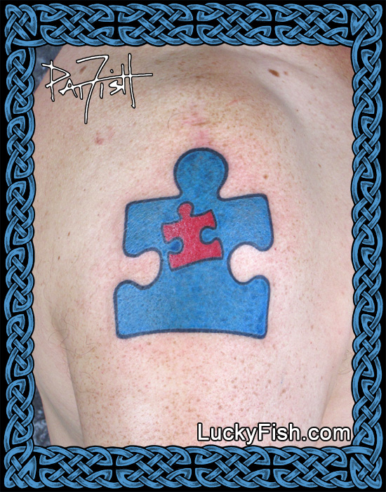 Autism Father-Son Dedication Tattoo — LuckyFish, Inc. and Tattoo Santa  Barbara