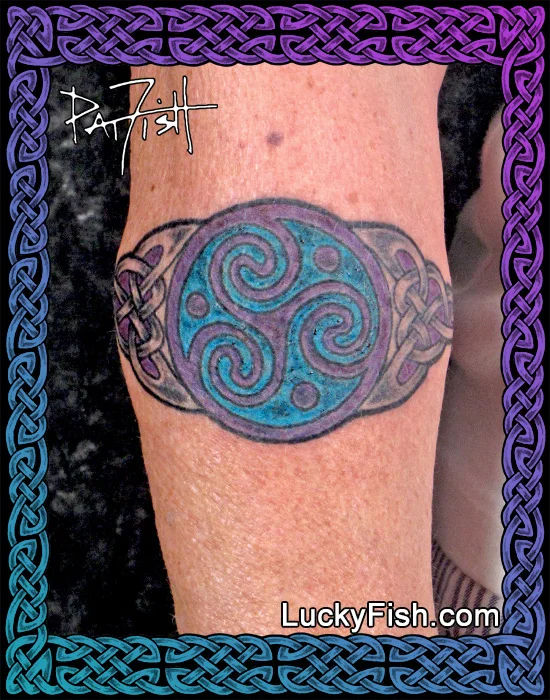 Celtic 'Spiral Serendipity' Tattoo by Pat Fish