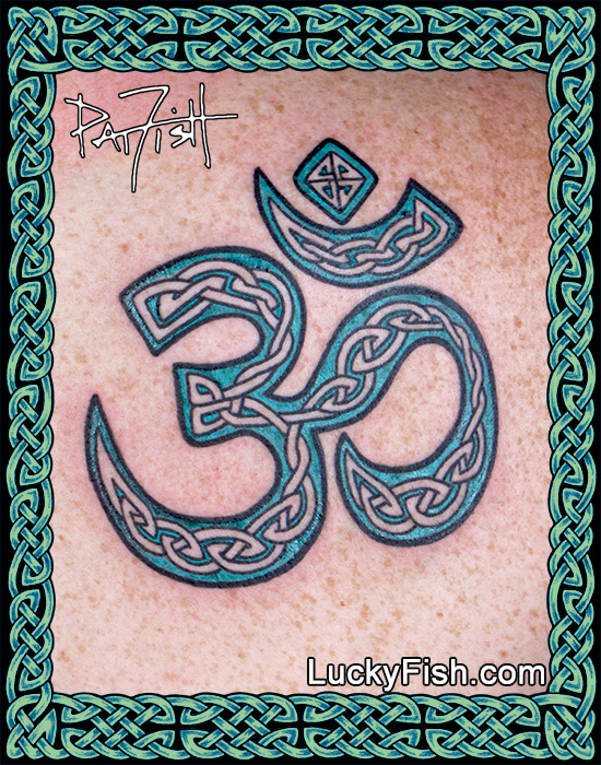 Celtic Om Symbol Tattoo — LuckyFish, Inc. and Tattoo Santa Barbara