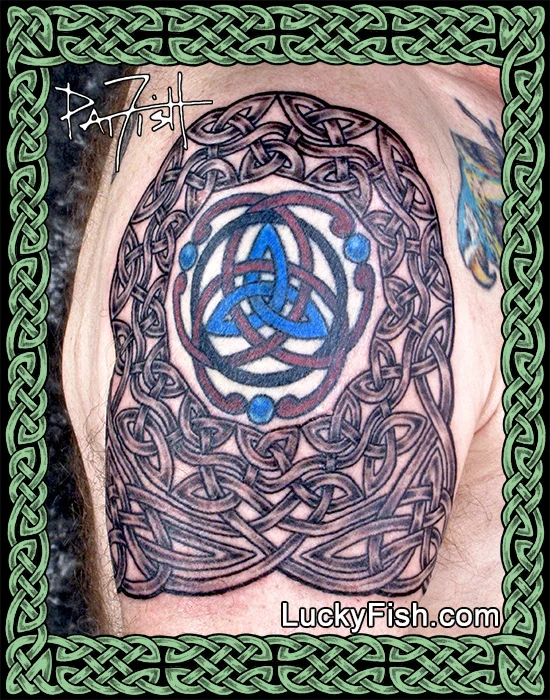 Celtic knot tattoo by Pat Fish