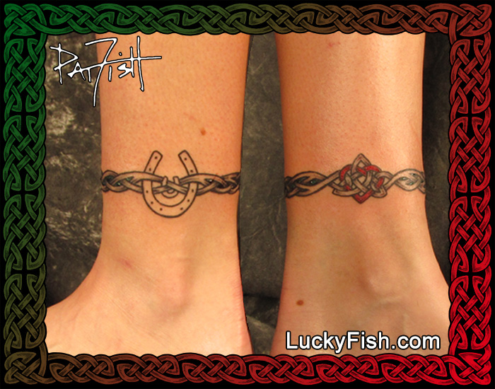 Horse Lover Band Celtic Anklet — LuckyFish, Inc. and Tattoo Santa Barbara
