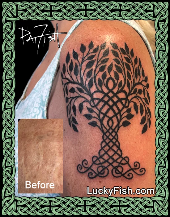 Tree of life tattoo by Pat Fish