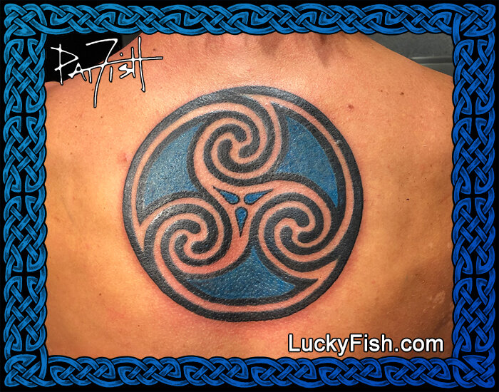 Manannán mac Lir Celtic tattoo by Pat Fish