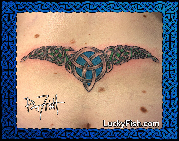 33 Celtic Knot Back Tattoos Images Stock Photos  Vectors  Shutterstock