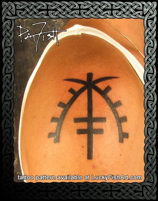Morrocan Good Luck Charm Tattoo Design