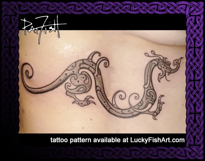 Scythian Dragon Tattoo Design
