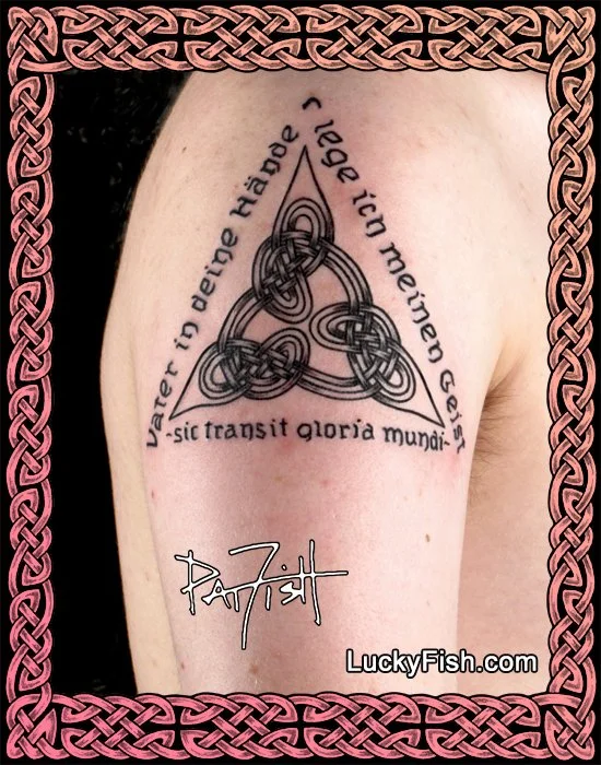 Saint John Celtic Knot Tattoo Design