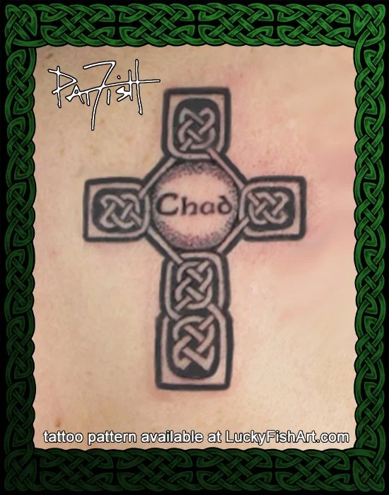 Beloved Celtic Cross Tattoo Design