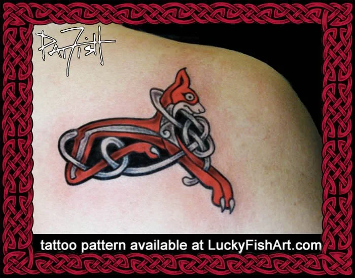 Lazy Dog Tattoo Celtic Design
