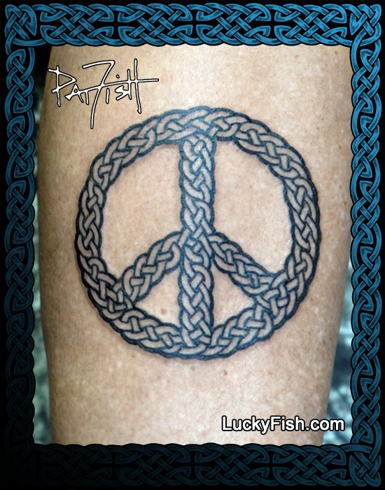 Peace Symbol Semi-Permanent Tattoo - Set of 2 – Tatteco