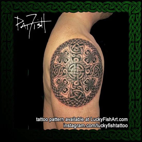 Galway High Cross Tattoo Design