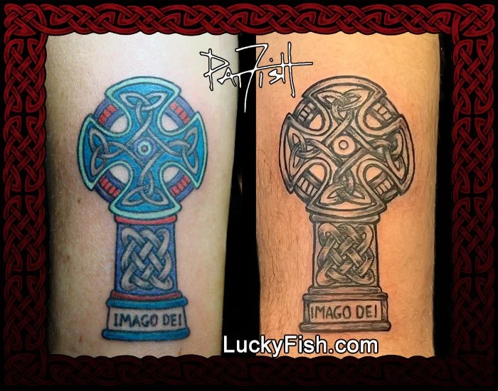 Imago Dei Celtic Cross Tattoo Design