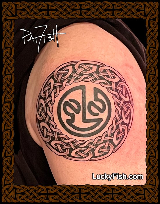 Sanctuary Ring Celtic Tattoo Design — LuckyFish, Inc. and Tattoo Santa Barbara