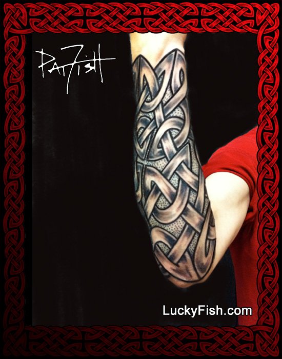 Celtic Knotwork Forearm Tattoo Design