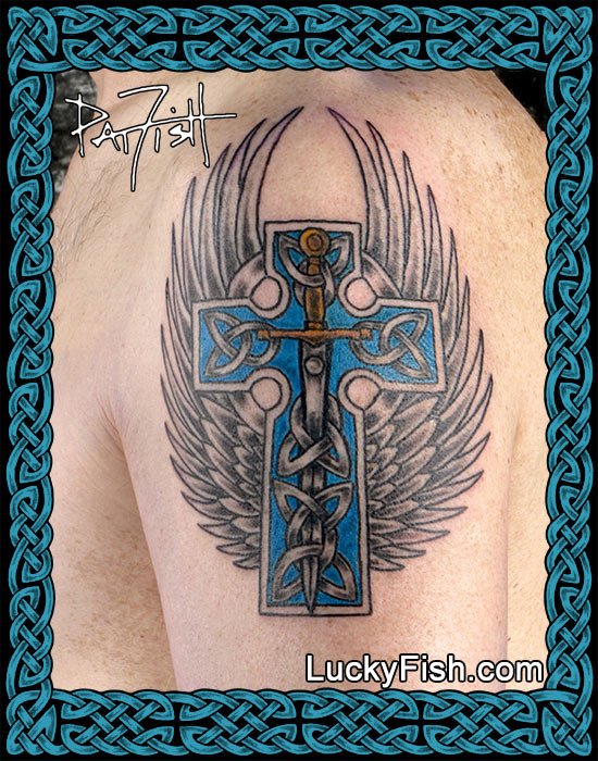 Celtic Cross Temporary Tattoo - Set of 3 – Little Tattoos