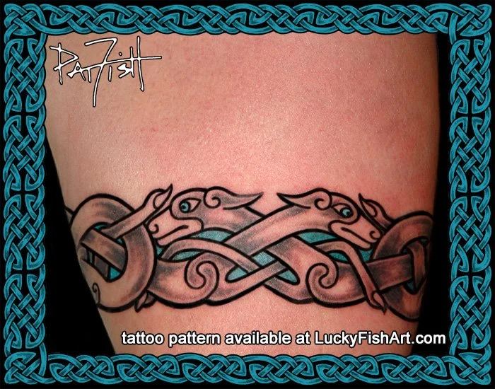 Hound Dog Band Celtic Tattoo Design