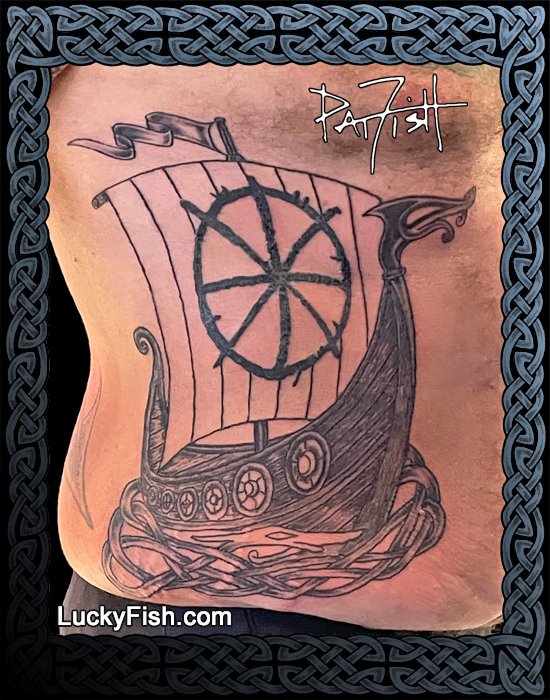 Sailing boat tattoo by Mambo Tattooer | Post 31457