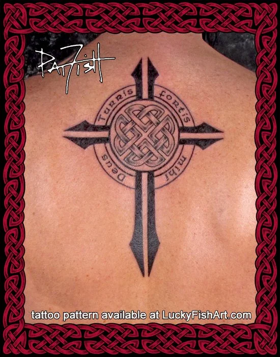 Protection Celtic Cross Tattoo Design
