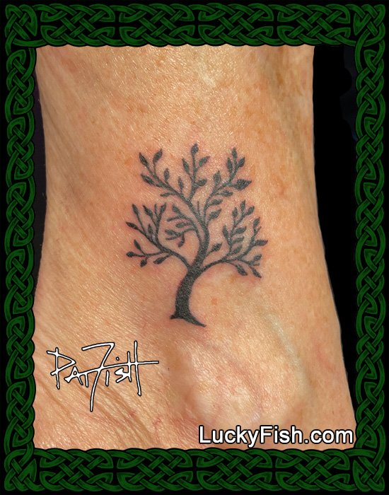 Tiny Tree of Life Tattoo Design — LuckyFish, Inc. and Tattoo Santa Barbara