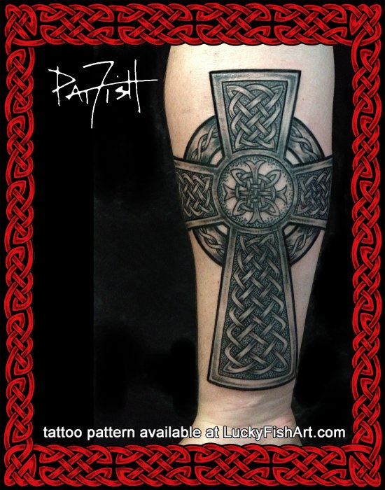 Journey Celtic Cross Tattoo Design