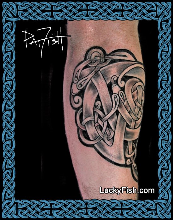 Serpent Wisdom Celtic Tattoo Design