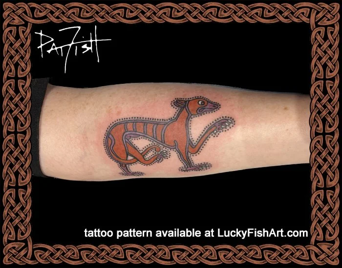 Kells Hound Tattoo Design
