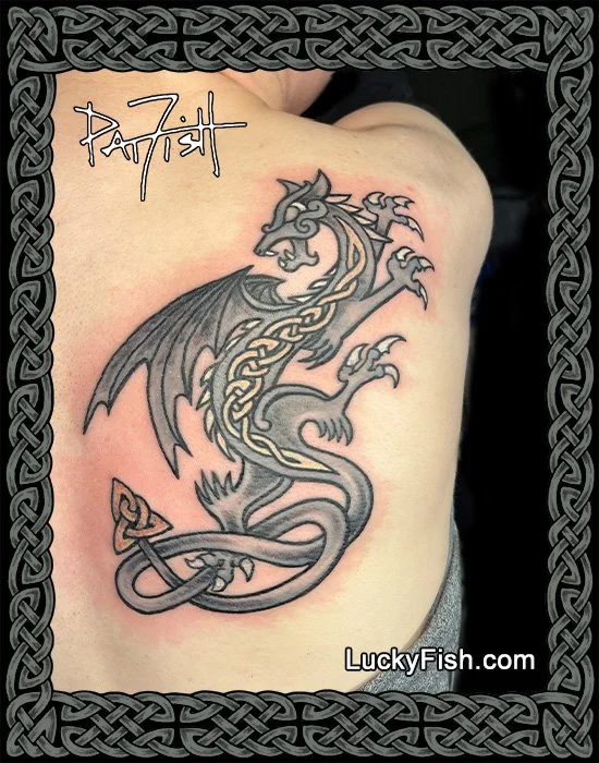 NeoCeltic Dragon Tattoo Design