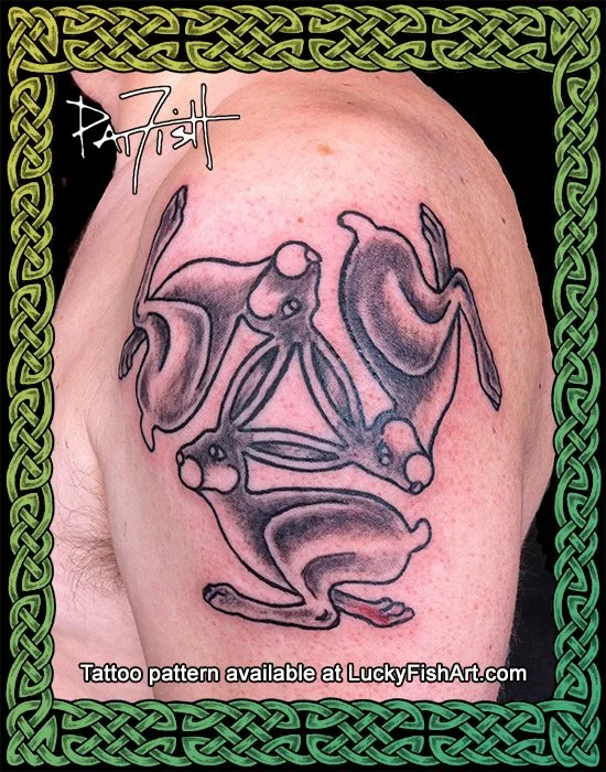 Celtic Triple Hares Tattoo Design
