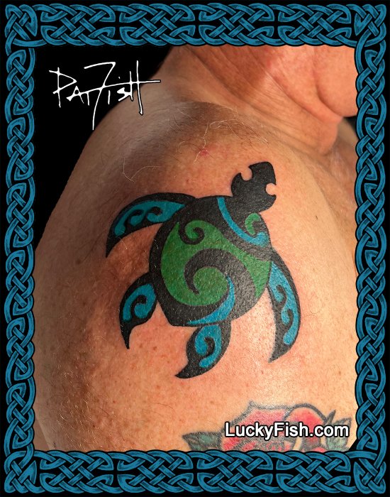 Honu Turtle Tattoo Design Luckyfish