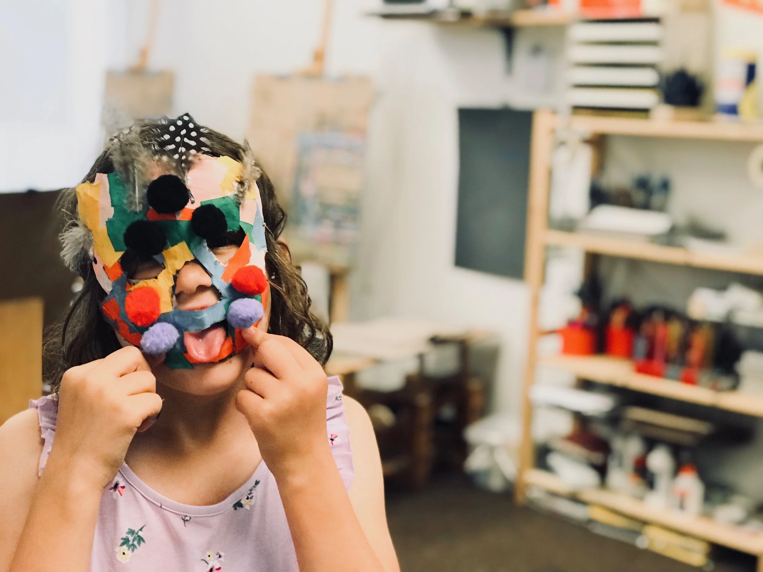 crafty morning mix Isabella Valdesolo paper mâché mask.jpg