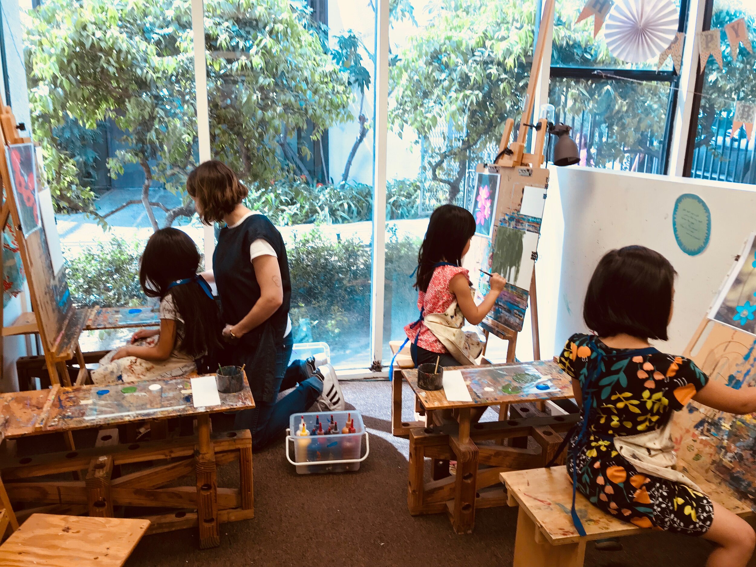 Kid's Art Jamming at My Art Studio