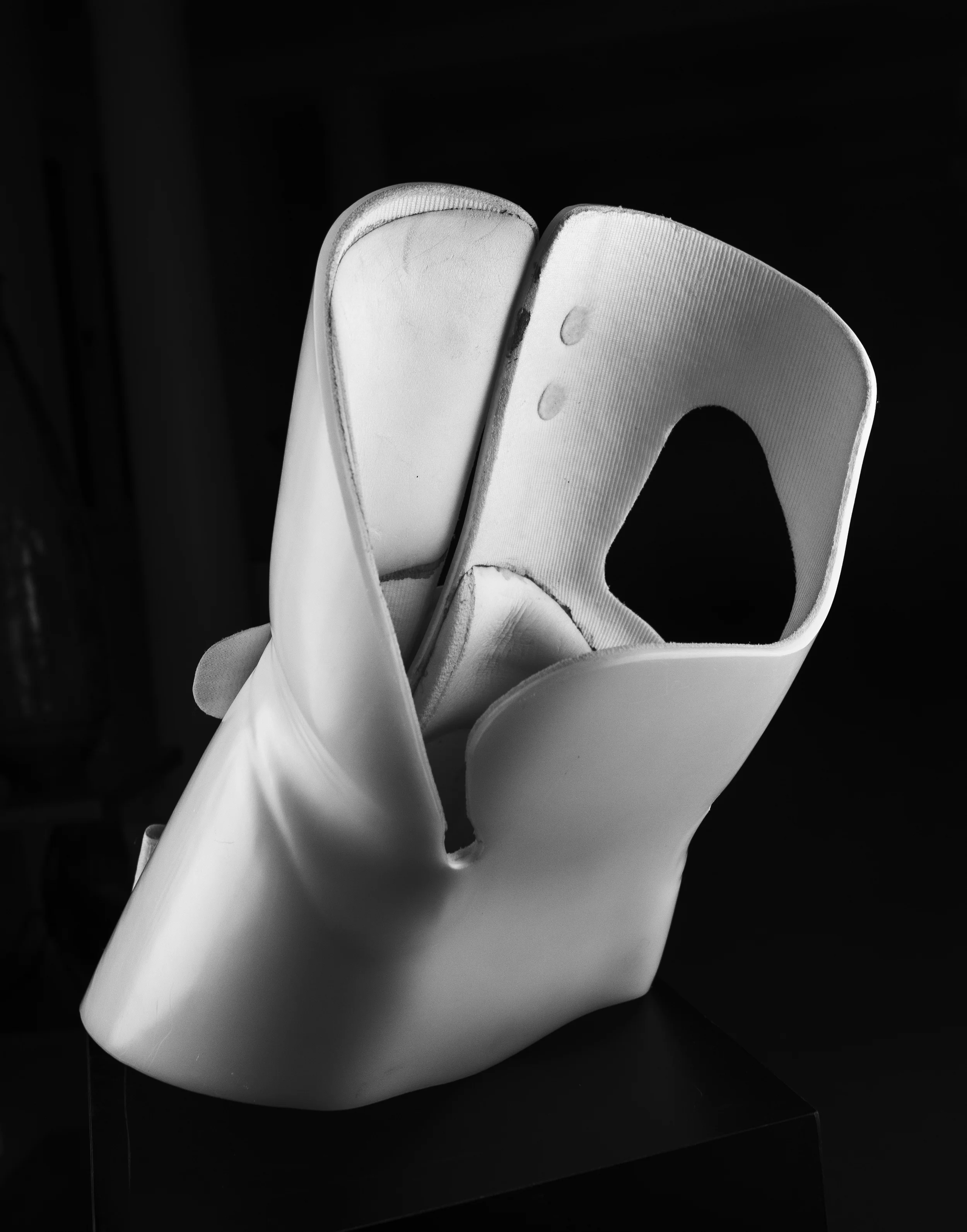 Straight out of a Sci-Fi movie. For some reason I still have this brace. It's made it through years and years of spring cleaning. I think I'm more attached to it now then I was back then. 