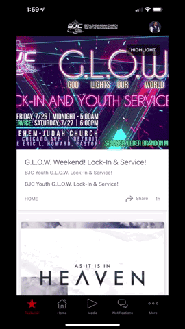 BJC App Home Screen Flow.gif