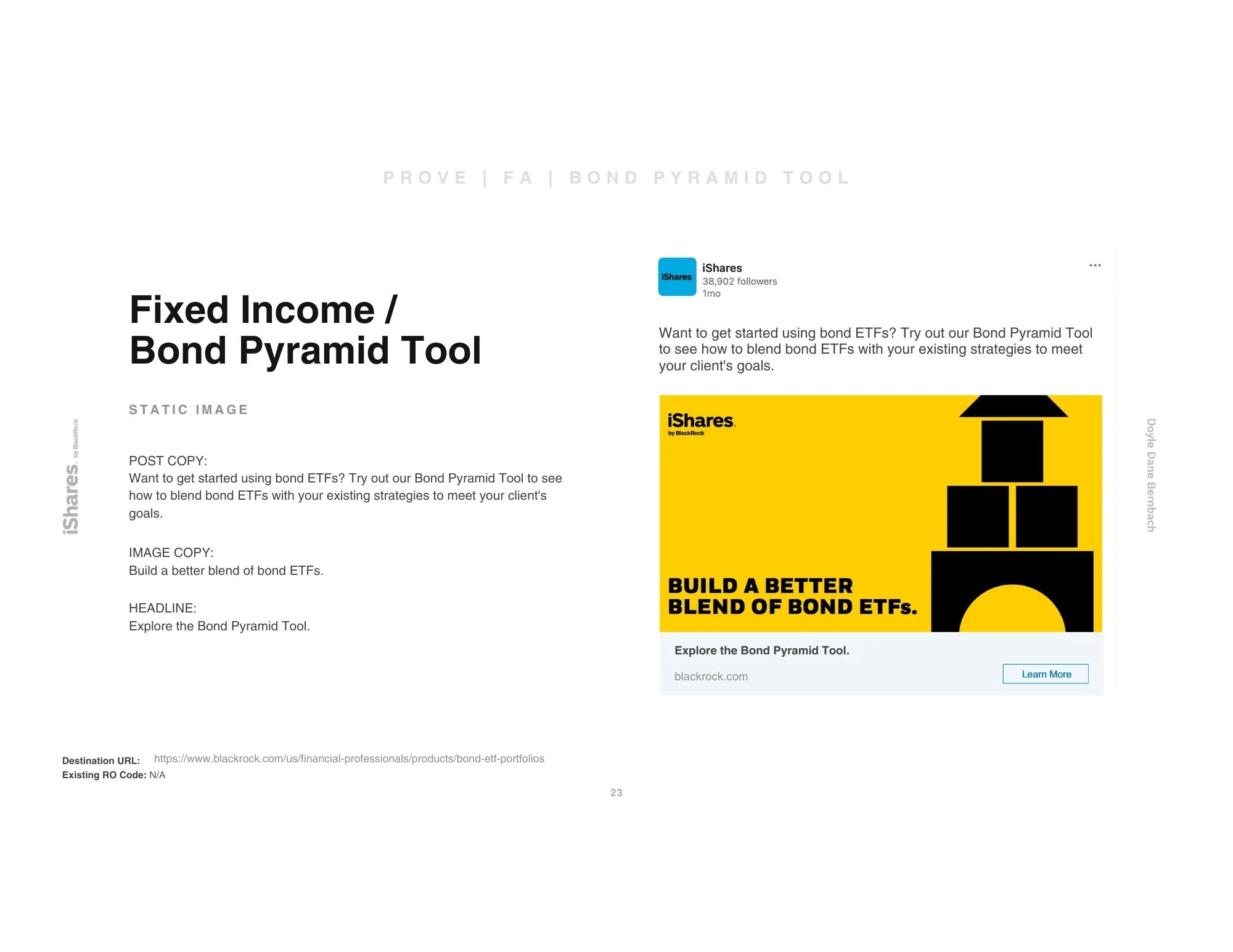 iShares Bond Pyramid Tool 