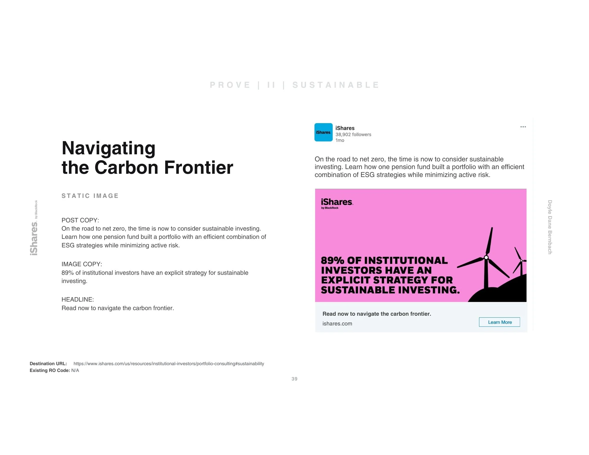  iShares Sustainable Investing ESG Strategies  