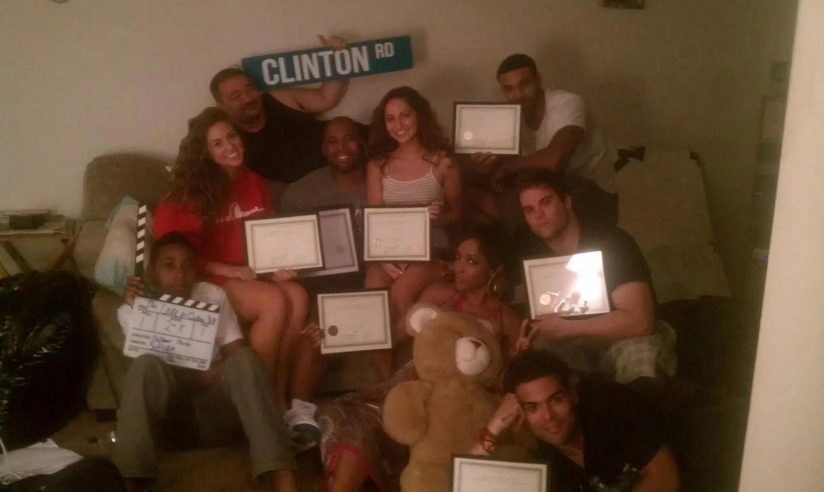 Cast and crew. Mike had to leave us a day before for another project. 