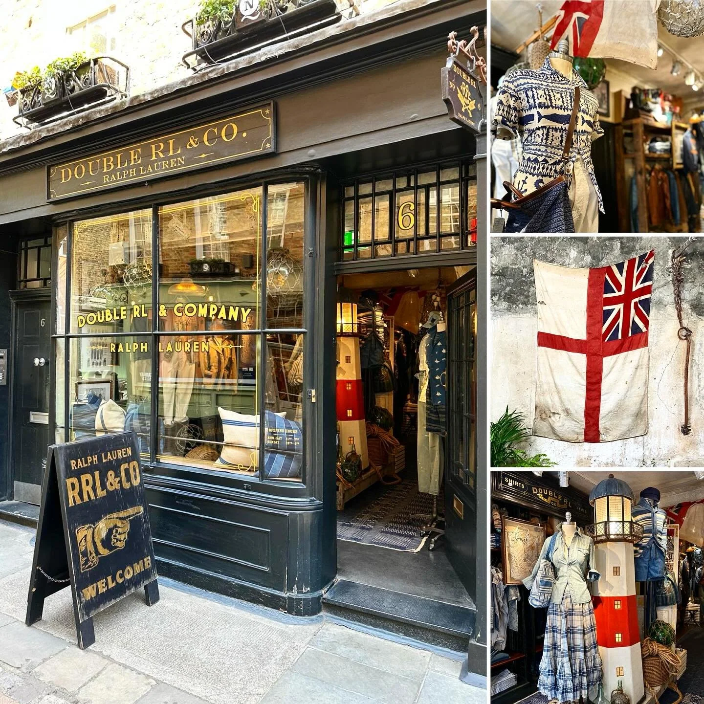 Great to see one of my white ensigns I sold a few weeks ago being used as part of a new themed display in @ralphlauren Double RL Newburgh Street, London. The display looks 💯

Please do get in touch if you&rsquo;re an interior designer looking for so