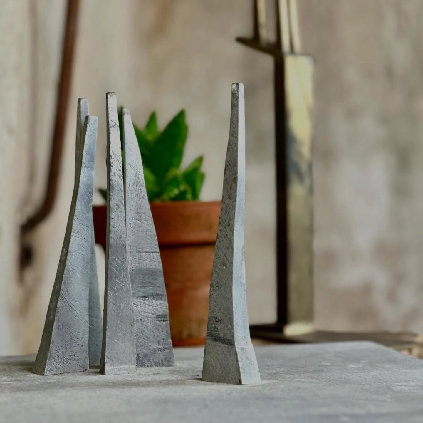 Four modern art sculptures. Made using a variety of metals. 

Now available on my website - link in bio.

#sculpture #modernart #vintageart #interiorart #interiordecor