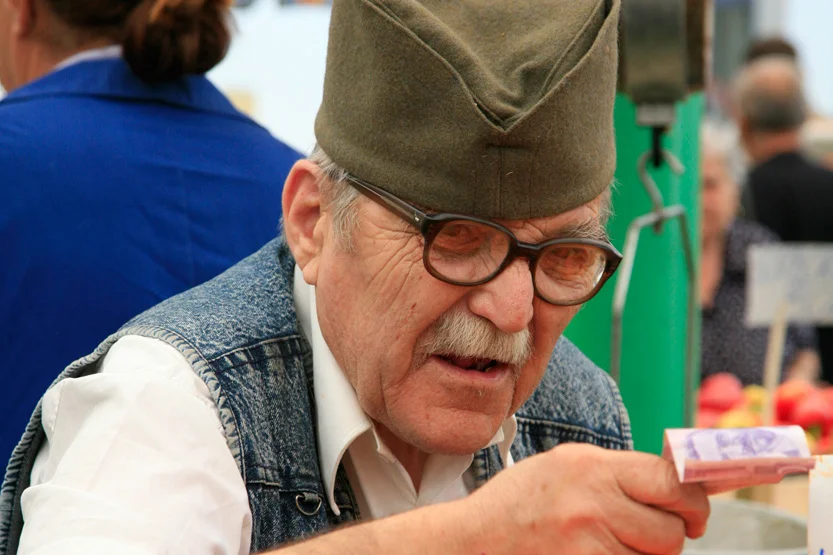 Sur le marché au centre de Belgrade