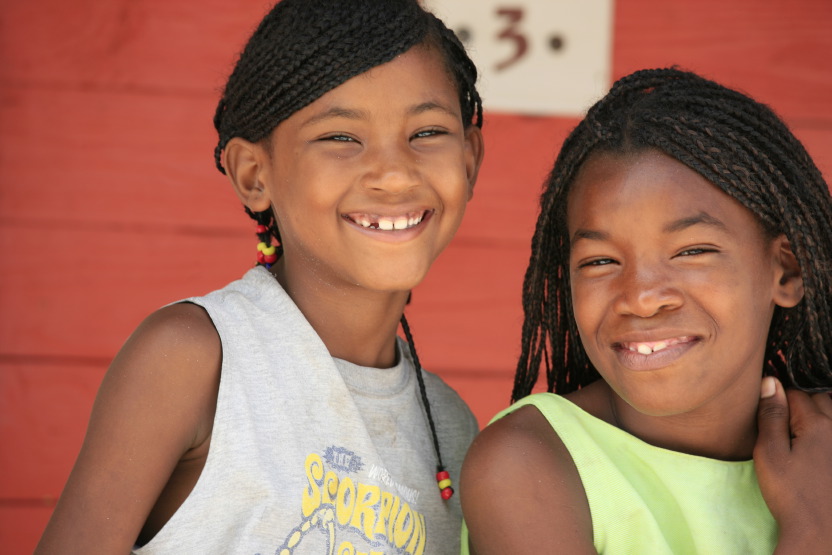 Enfants sur l'île Saona