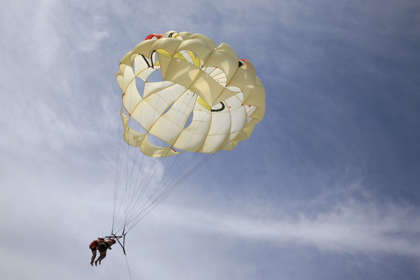 Riu resorts : parachute 'nautique' (ascensionnel) !