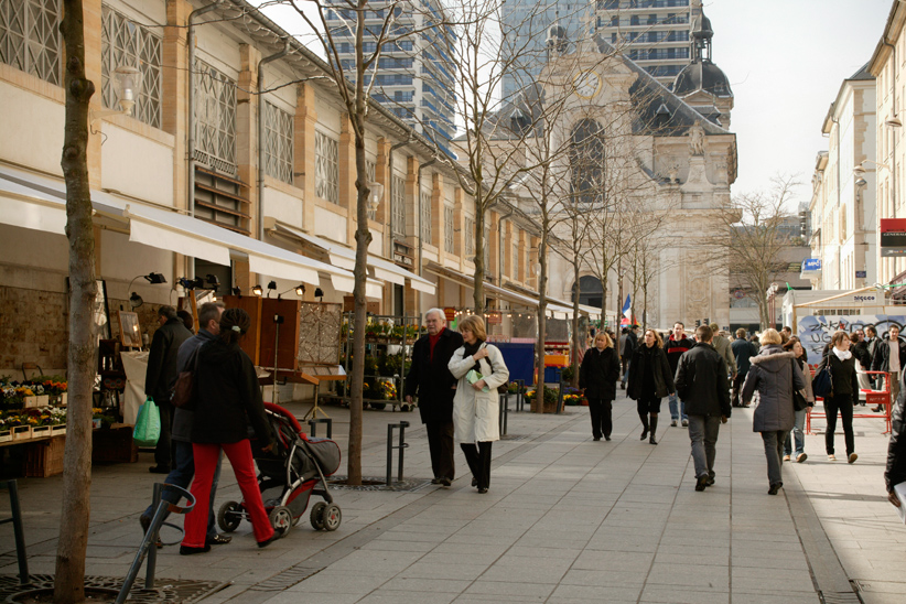 Rue du marché central, Nancy